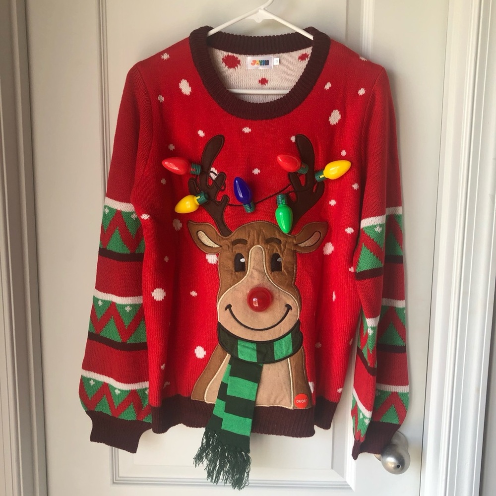 Festive Reindeer Christmas Sweater